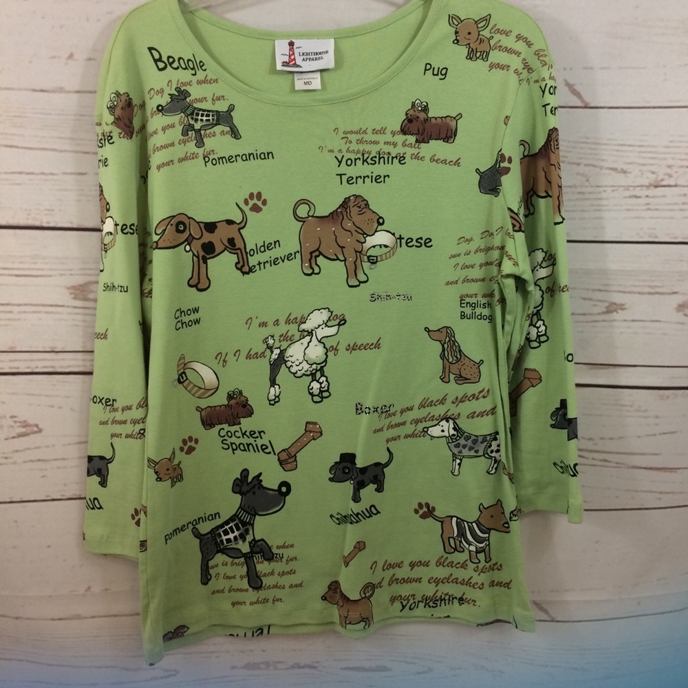 Ladies Lighthouse Apparel Dog Top